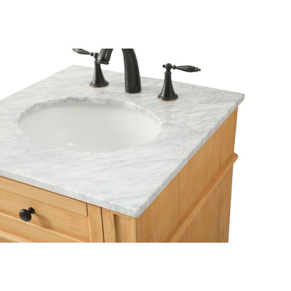 21 inch Single bathroom vanity in natural wood