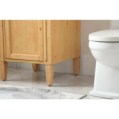 21 inch Single bathroom vanity in natural wood