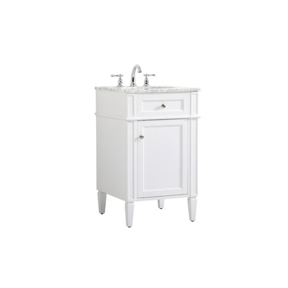 21 inch Single bathroom vanity in white
