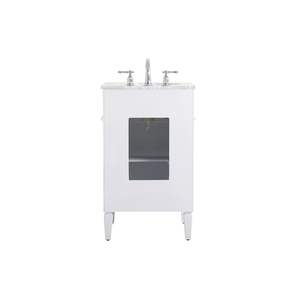 21 inch Single bathroom vanity in white