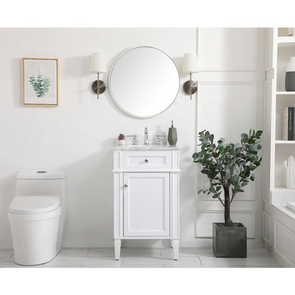 21 inch Single bathroom vanity in white