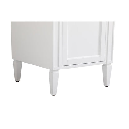 21 inch Single bathroom vanity in white