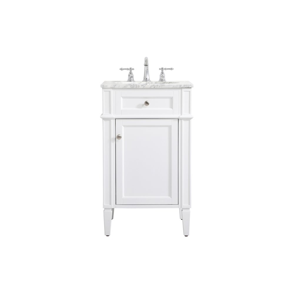 21 inch Single bathroom vanity in white