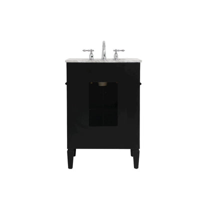 24 inch Single bathroom vanity in Black