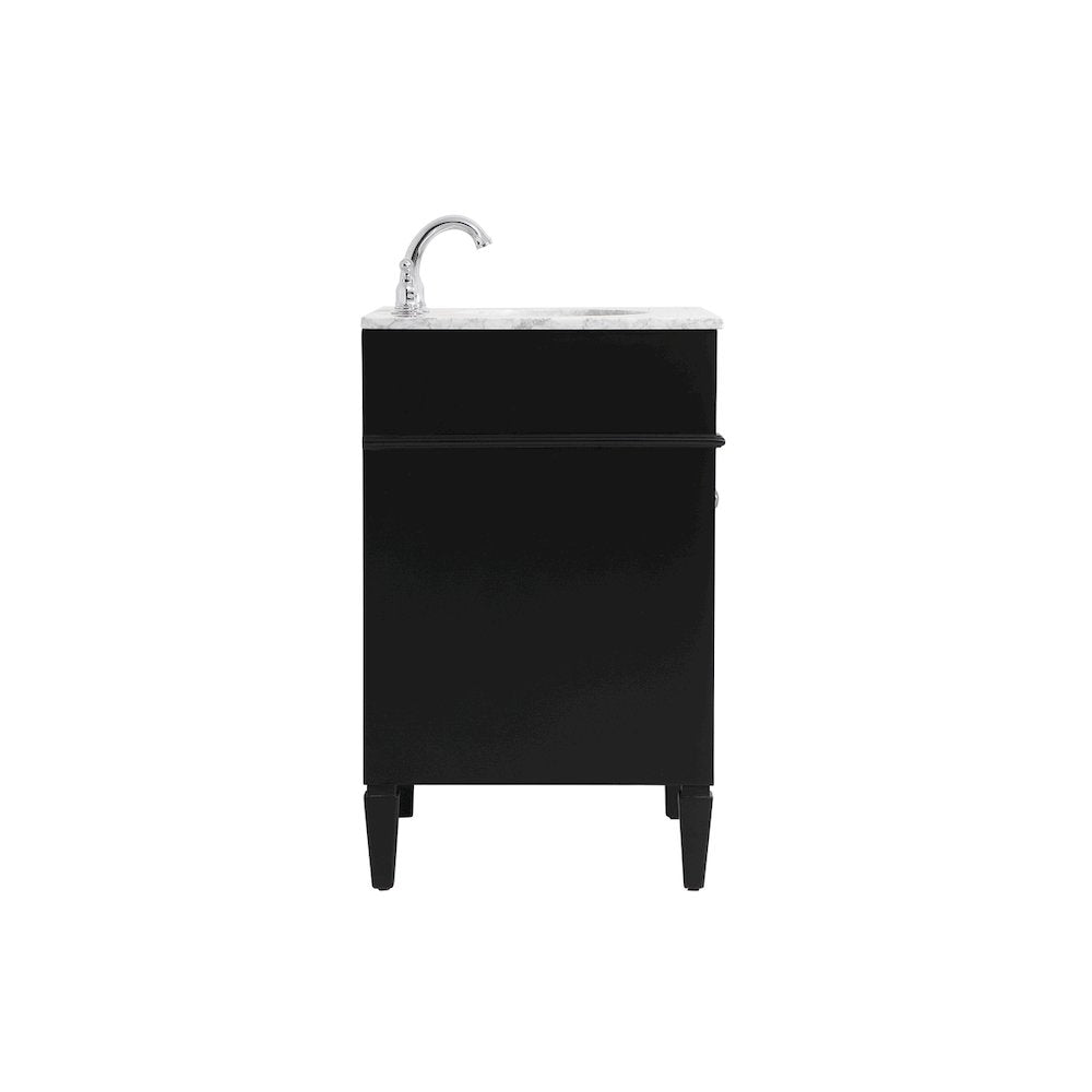 24 inch Single bathroom vanity in Black