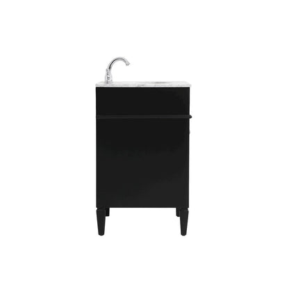 24 inch Single bathroom vanity in Black