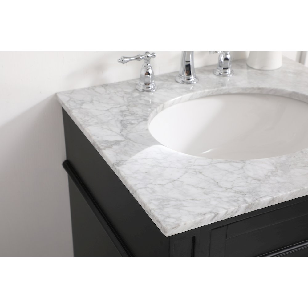 24 inch Single bathroom vanity in Black