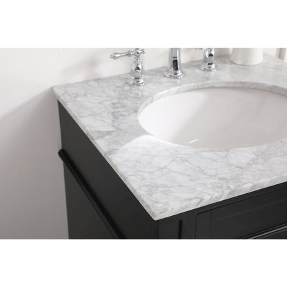 24 inch Single bathroom vanity in Black