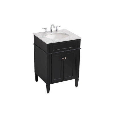 24 inch Single bathroom vanity in Black