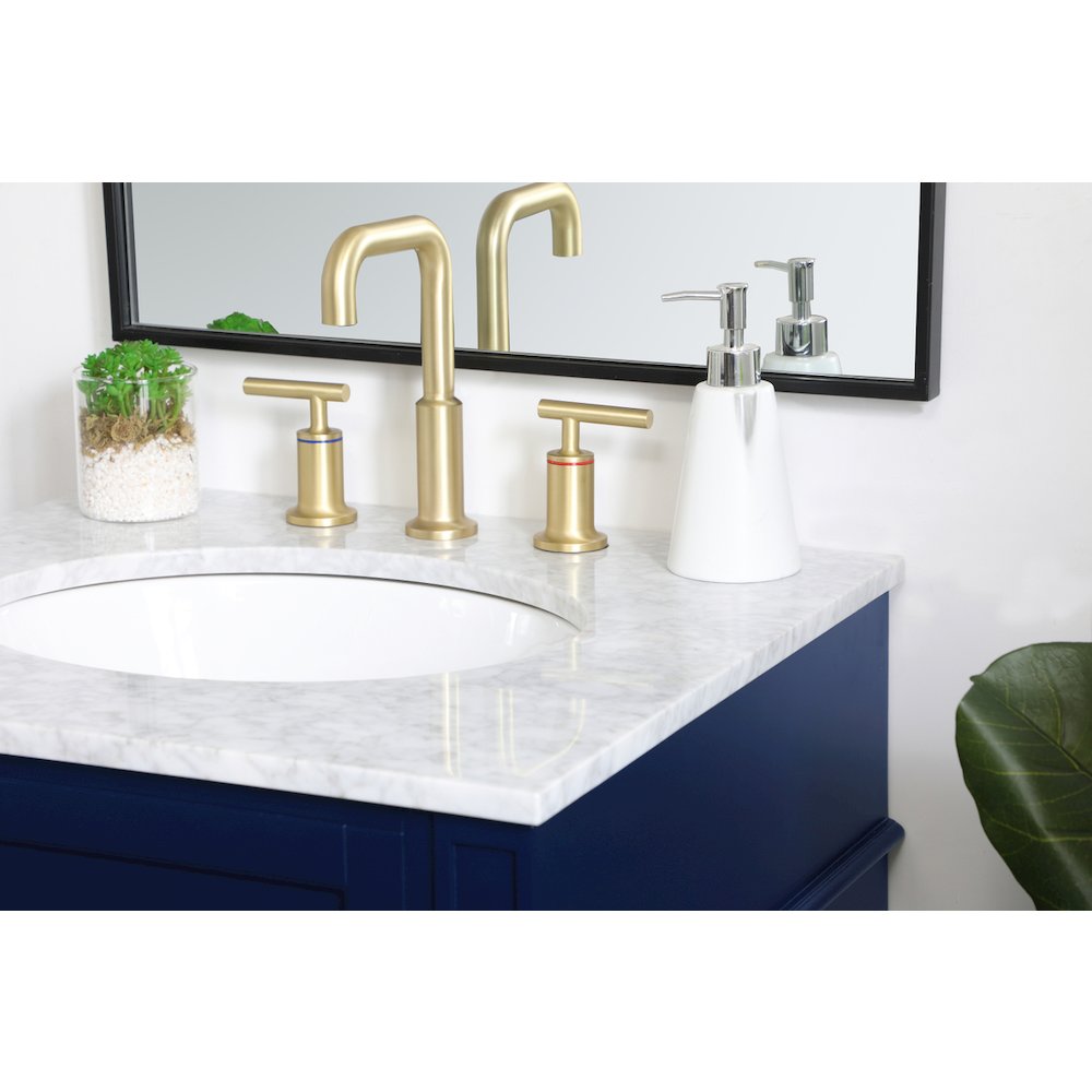 24 inch Single bathroom vanity in blue