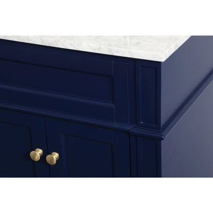 24 inch Single bathroom vanity in blue