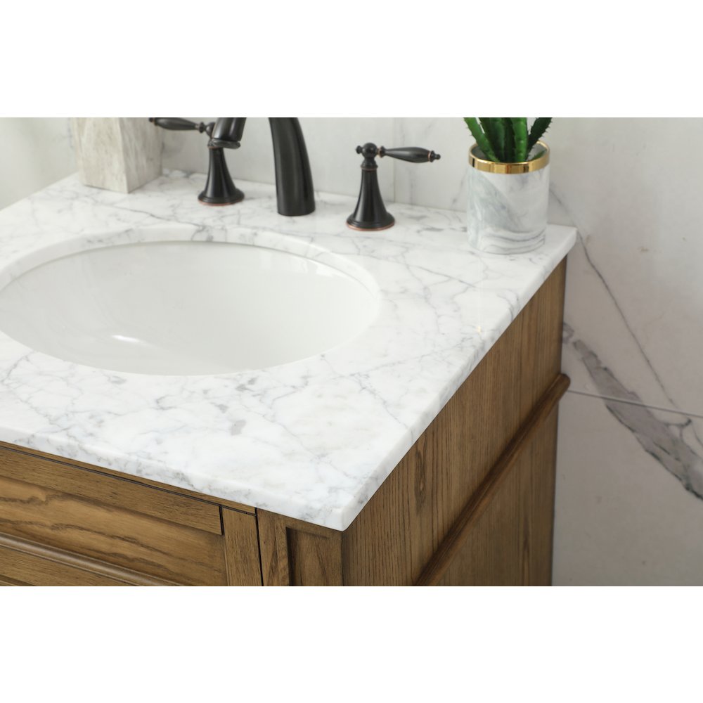 24 inch Single bathroom vanity in driftwood