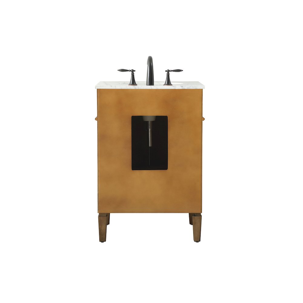 24 inch Single bathroom vanity in driftwood