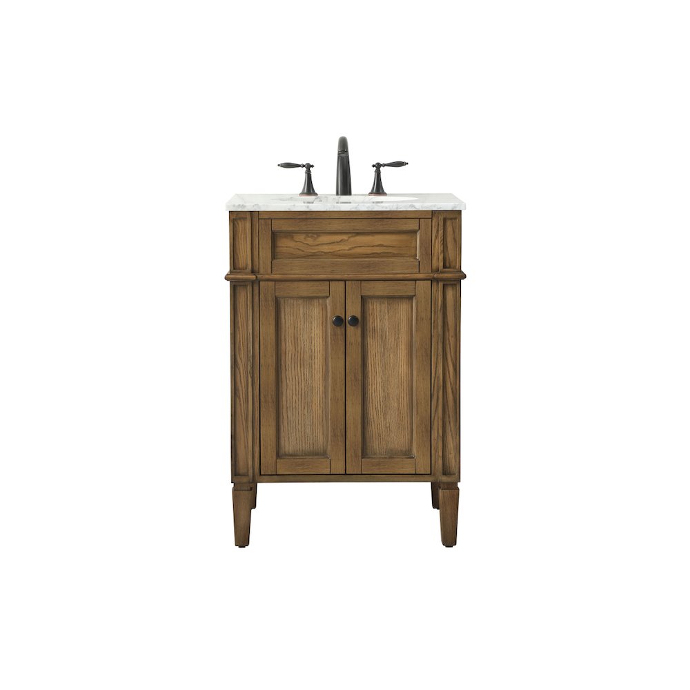 24 inch Single bathroom vanity in driftwood