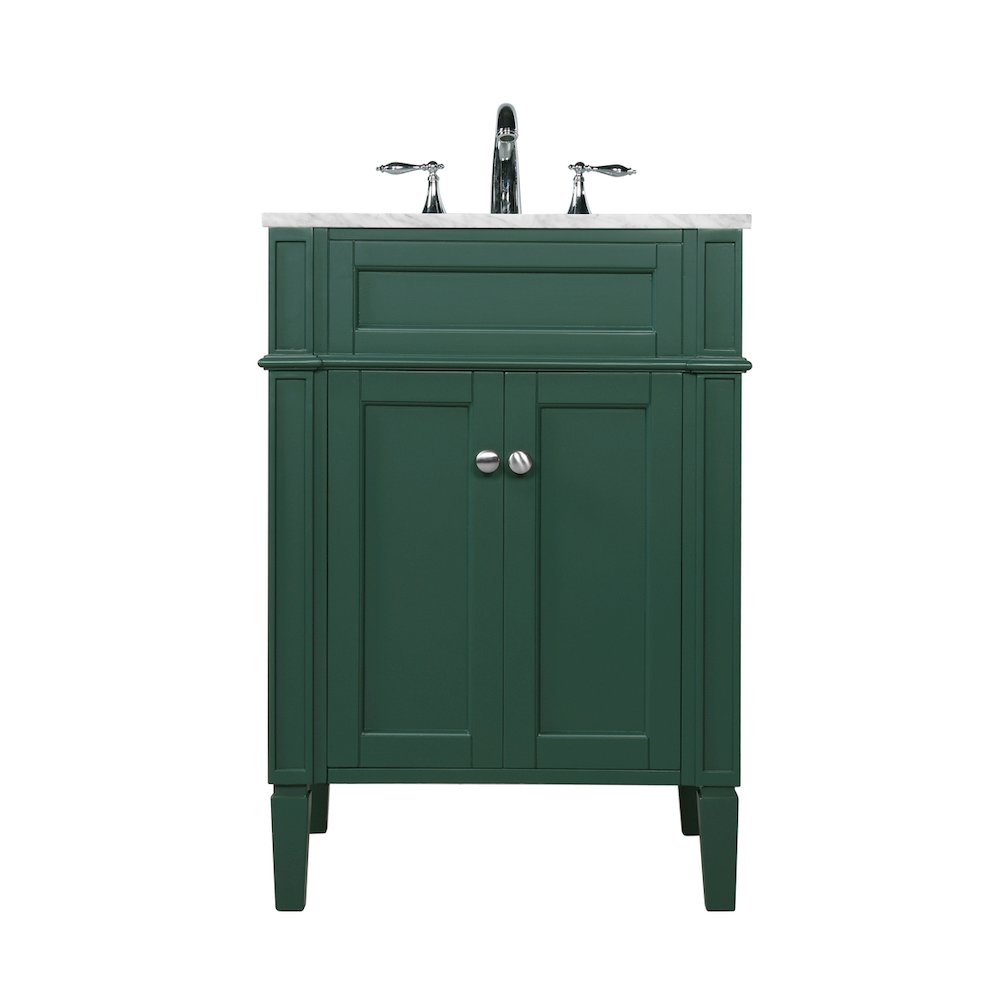 24 inch Single bathroom vanity in green