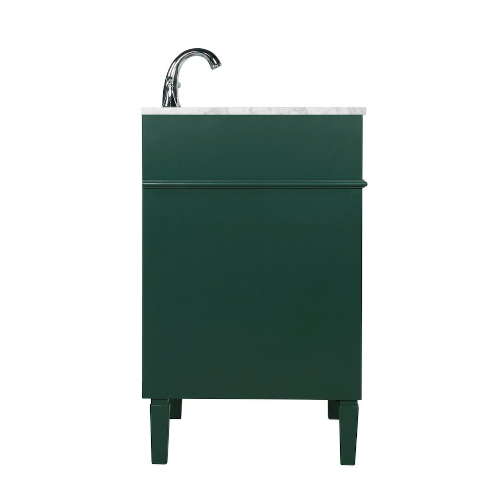 24 inch Single bathroom vanity in green