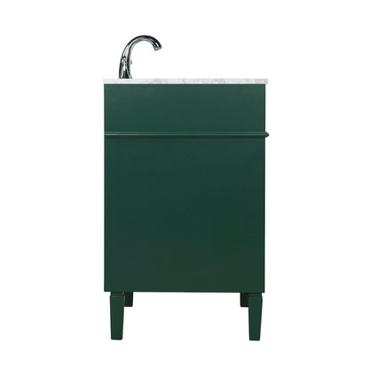 24 inch Single bathroom vanity in green