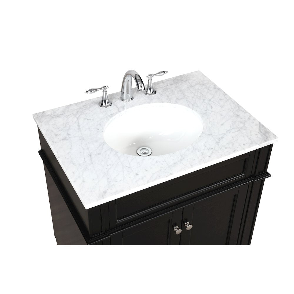 30 inch Single bathroom vanity in Black