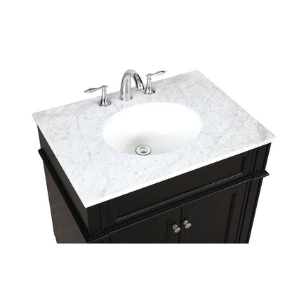30 inch Single bathroom vanity in Black