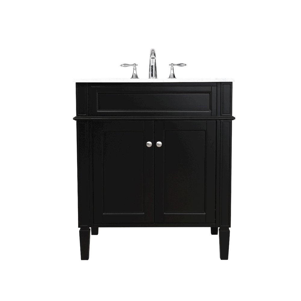 30 inch Single bathroom vanity in Black