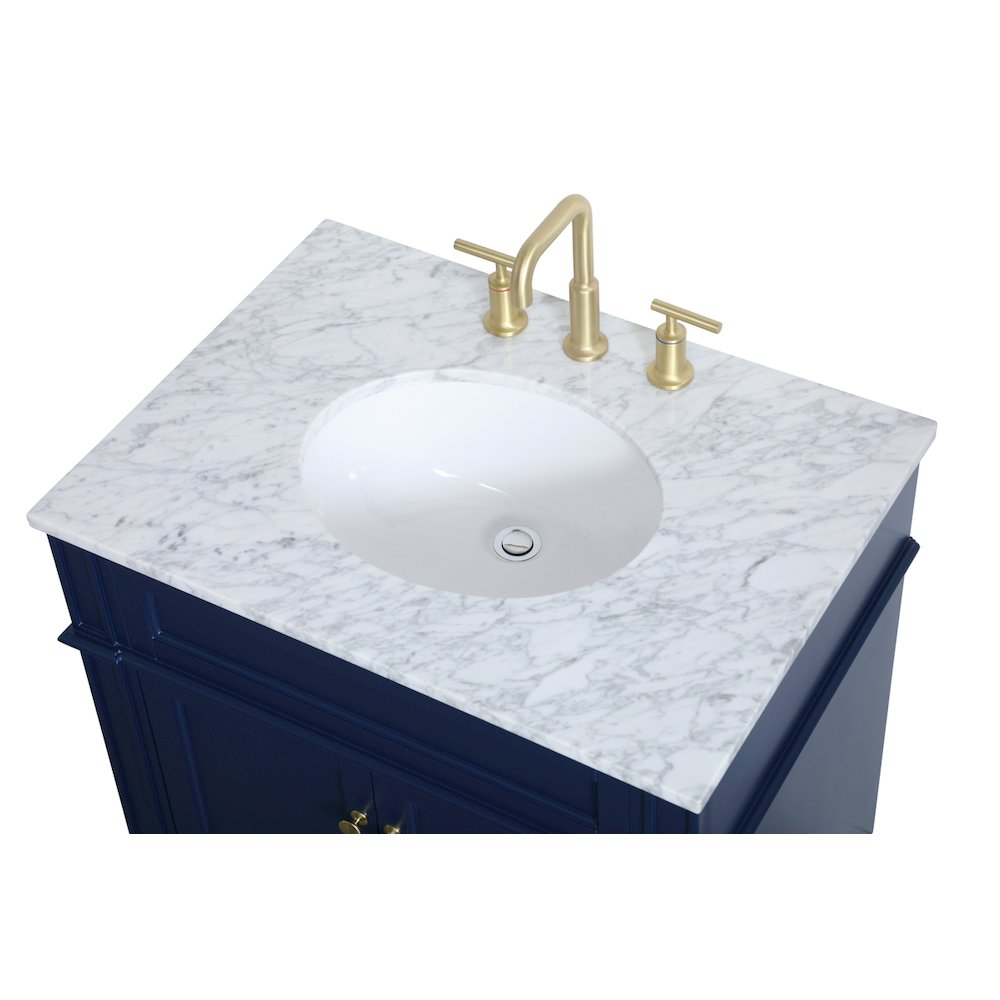 30 inch Single bathroom vanity in blue