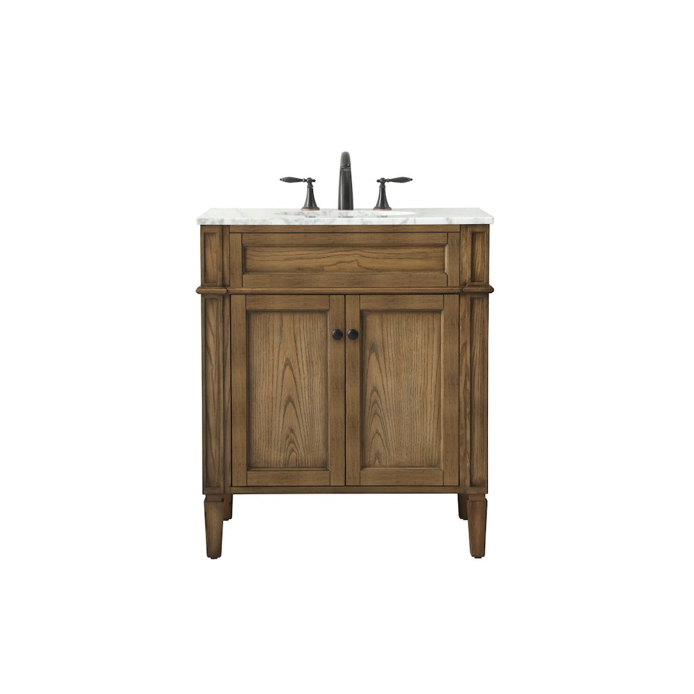 30 inch Single bathroom vanity in driftwood