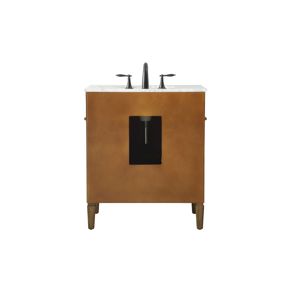 30 inch Single bathroom vanity in driftwood