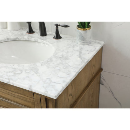 30 inch Single bathroom vanity in driftwood