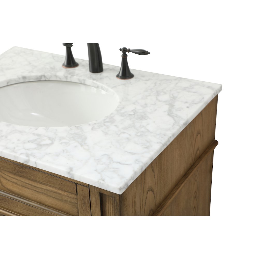 30 inch Single bathroom vanity in driftwood