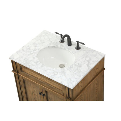 30 inch Single bathroom vanity in driftwood