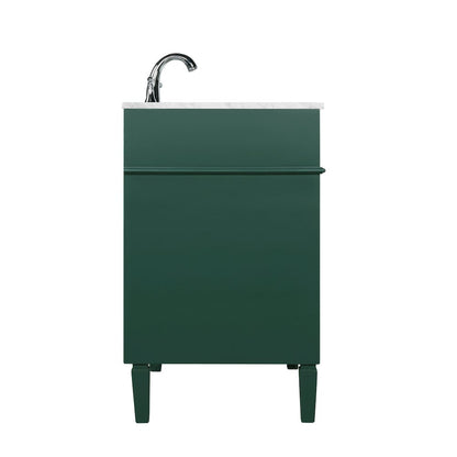 30 inch Single bathroom vanity in green