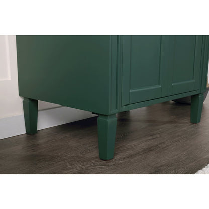 30 inch Single bathroom vanity in green