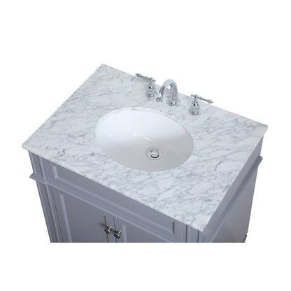 30 inch Single bathroom vanity in Grey
