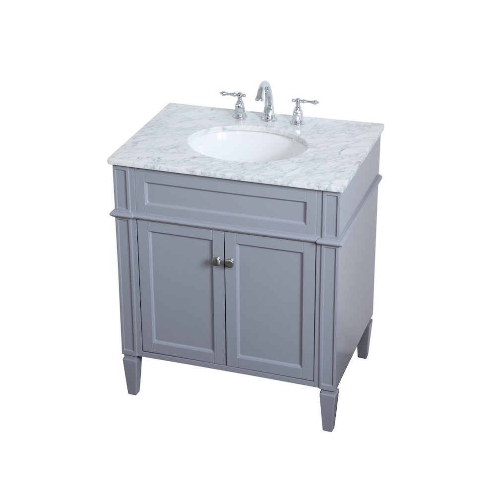 30 inch Single bathroom vanity in Grey
