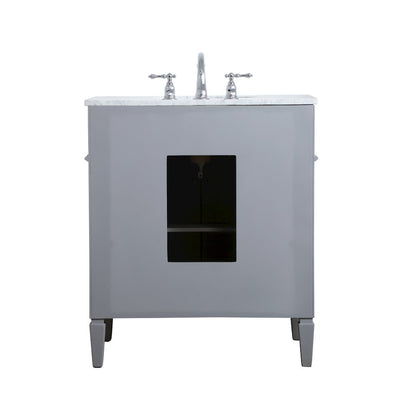 30 inch Single bathroom vanity in Grey