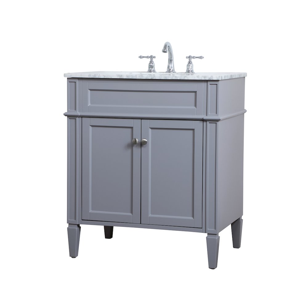 30 inch Single bathroom vanity in Grey