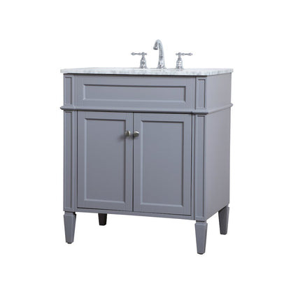 30 inch Single bathroom vanity in Grey