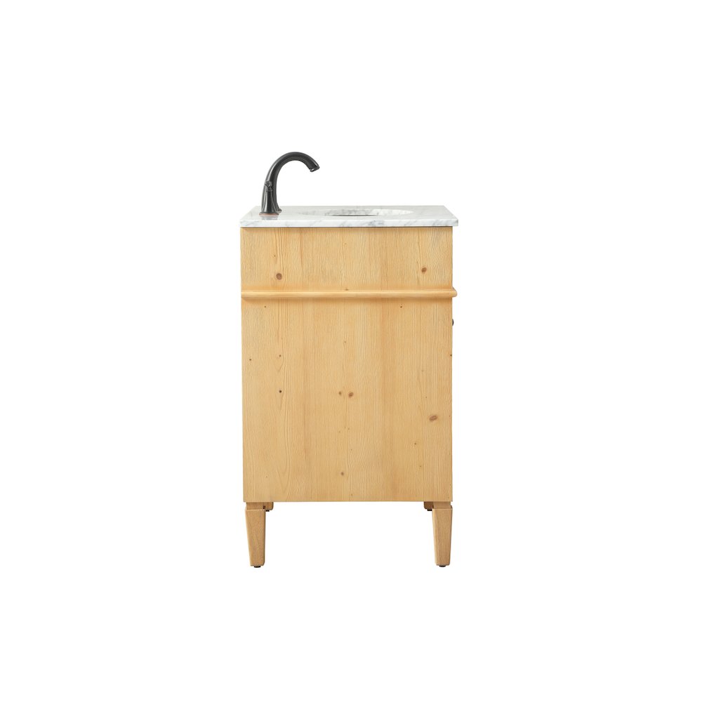 30 inch Single bathroom vanity in natural wood
