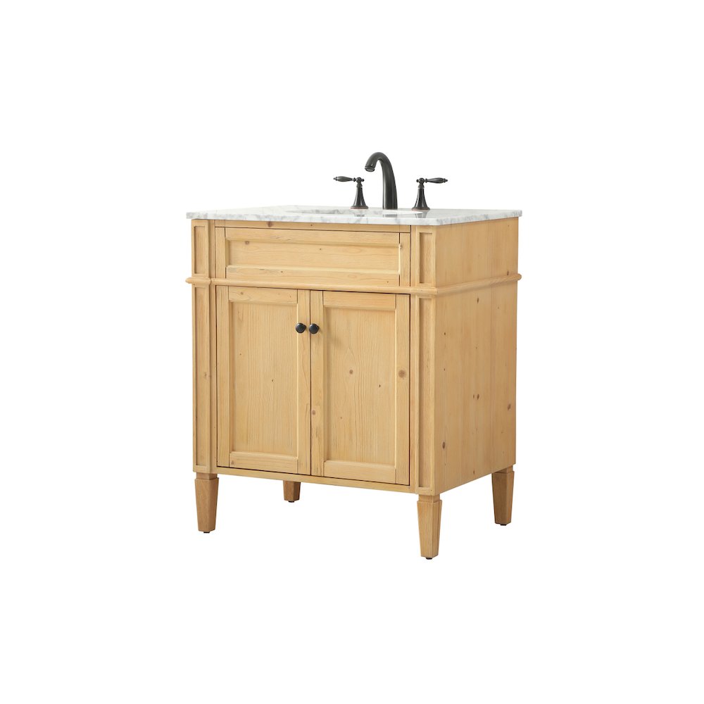 30 inch Single bathroom vanity in natural wood