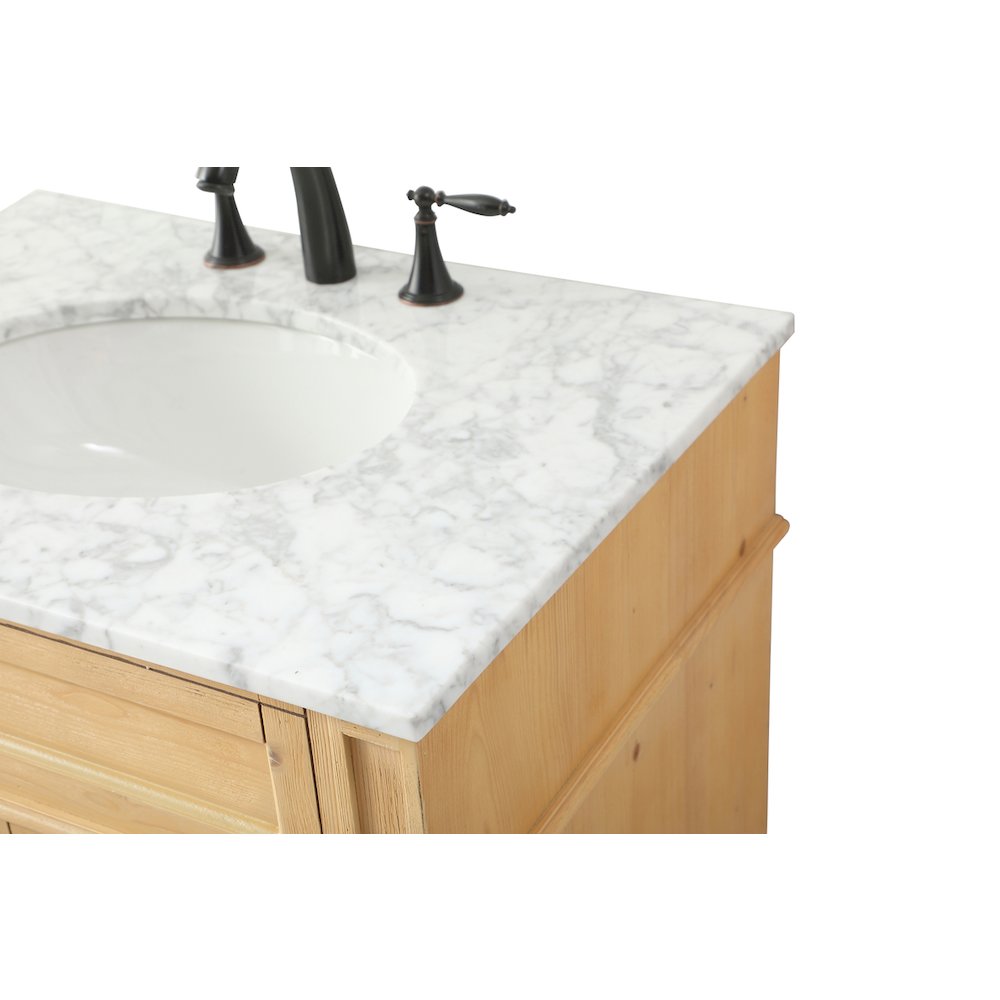 30 inch Single bathroom vanity in natural wood