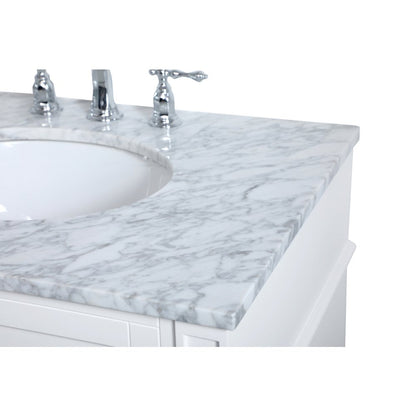 30 inch Single bathroom vanity in White