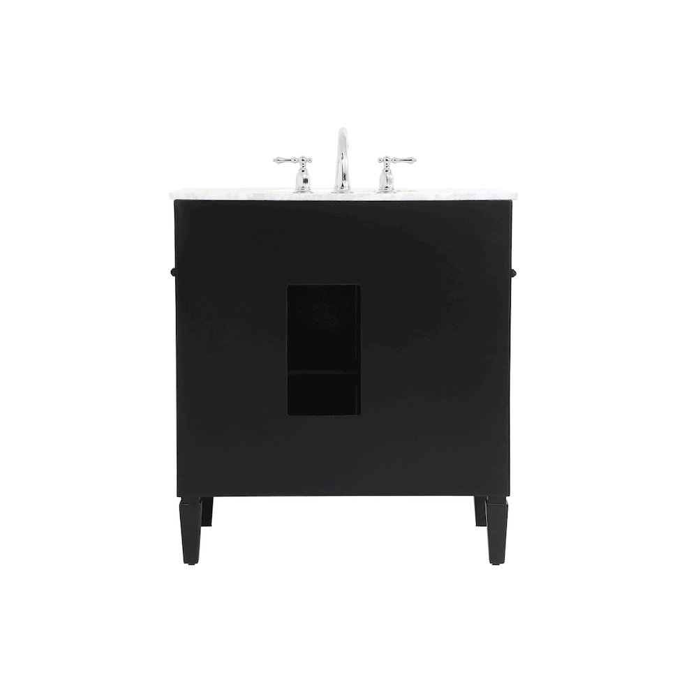 32 inch Single bathroom vanity in Black