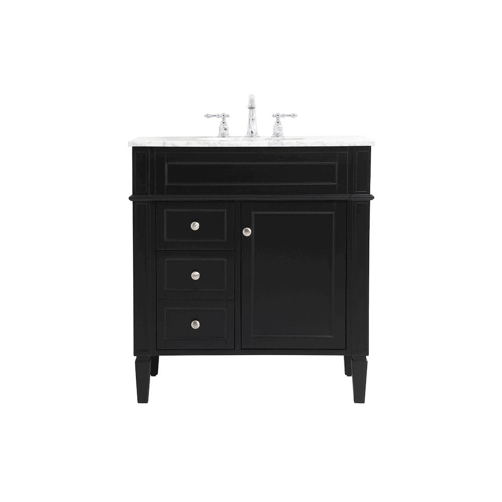 32 inch Single bathroom vanity in Black