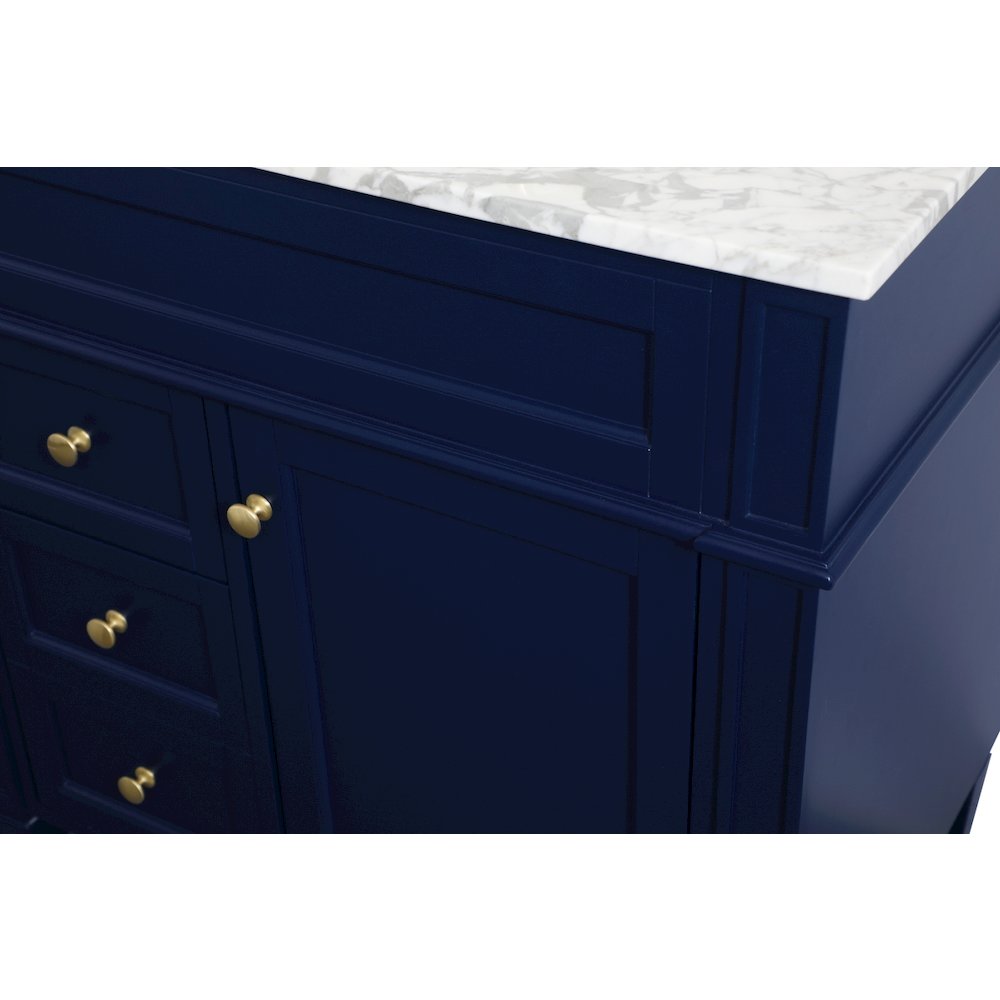 32 inch Single bathroom vanity in blue