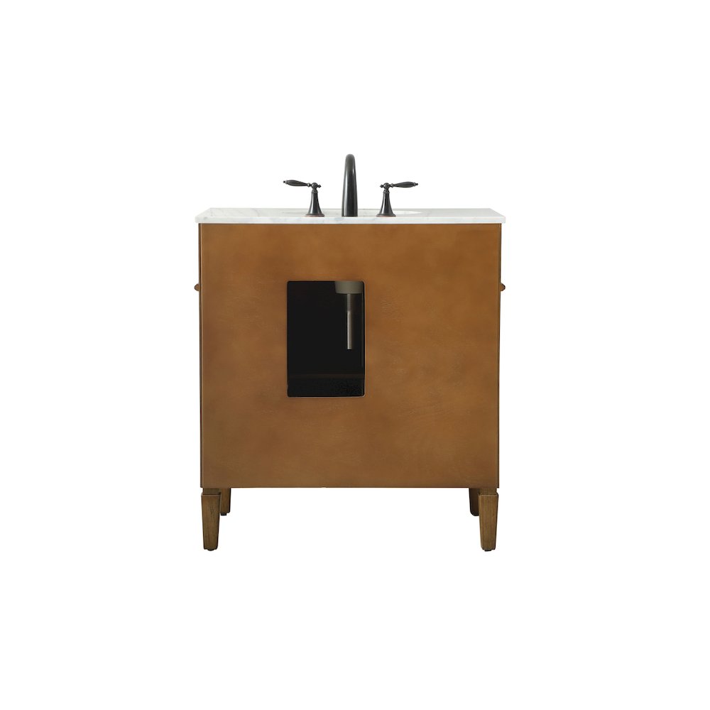 32 inch Single bathroom vanity in driftwood
