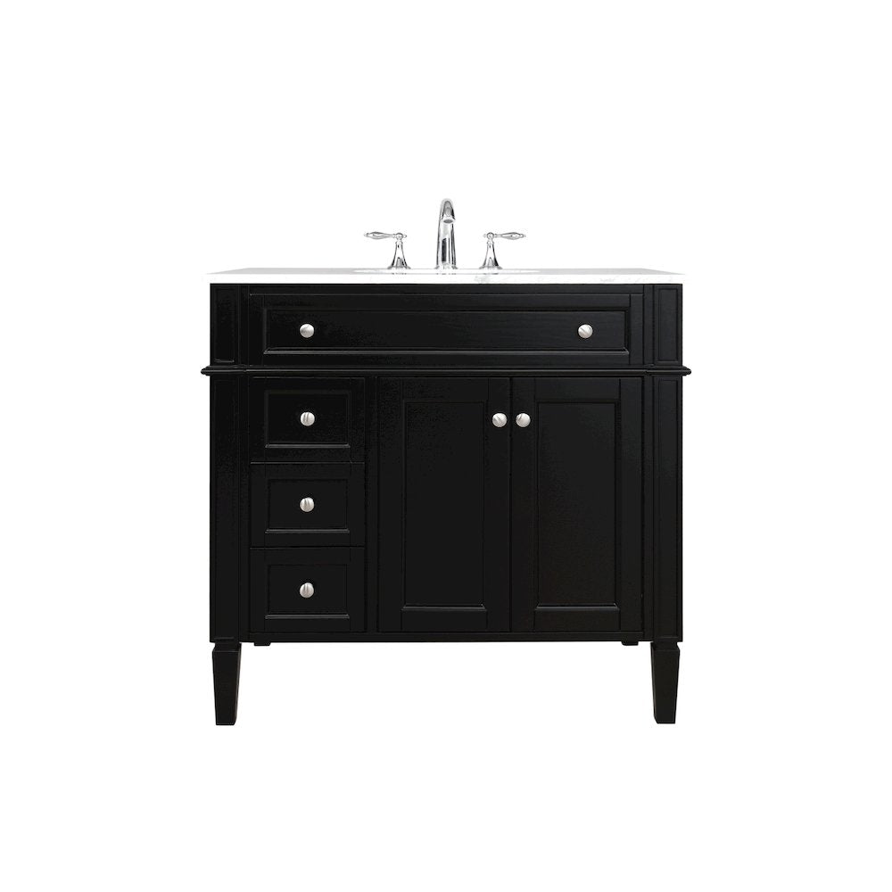 36 inch Single bathroom vanity in Black