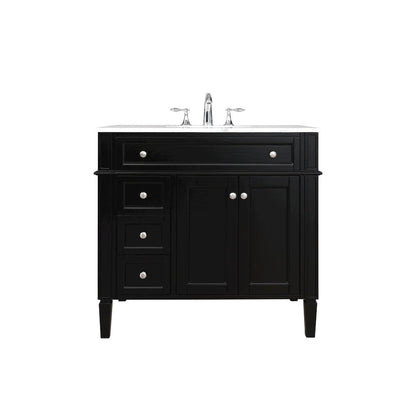 36 inch Single bathroom vanity in Black