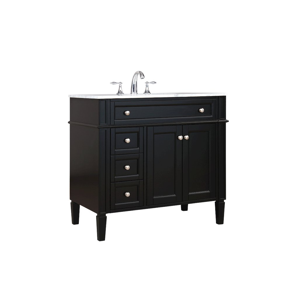 36 inch Single bathroom vanity in Black