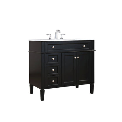 36 inch Single bathroom vanity in Black