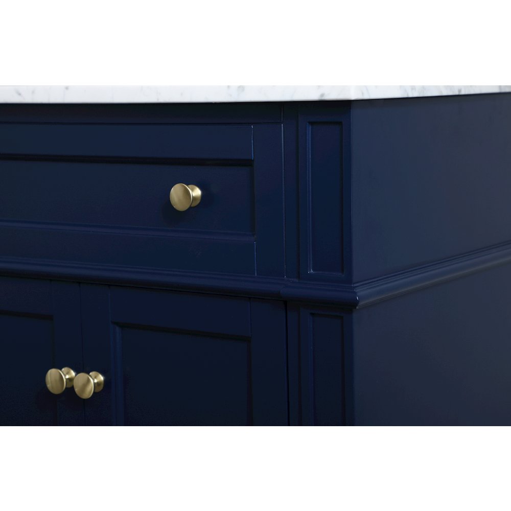 36 inch Single bathroom vanity in blue